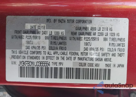 2018 Mazda Cx-5 Touring from USA, damaged, VIN JM3KFBCMXJ0365554